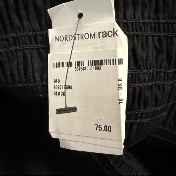 NEW Topshop Black Cotton V-neck Ruffle Midi Dress Size 6 - 23052 - Picture 10 of 13